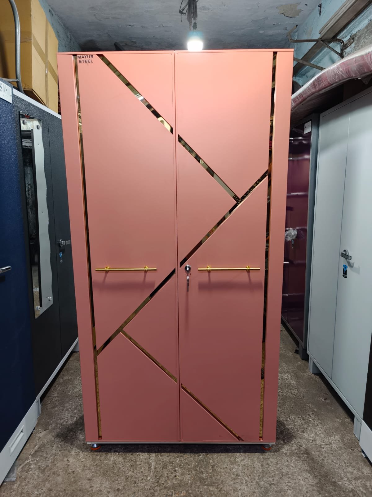 4-Door Modular Metal Wardrobe Unit